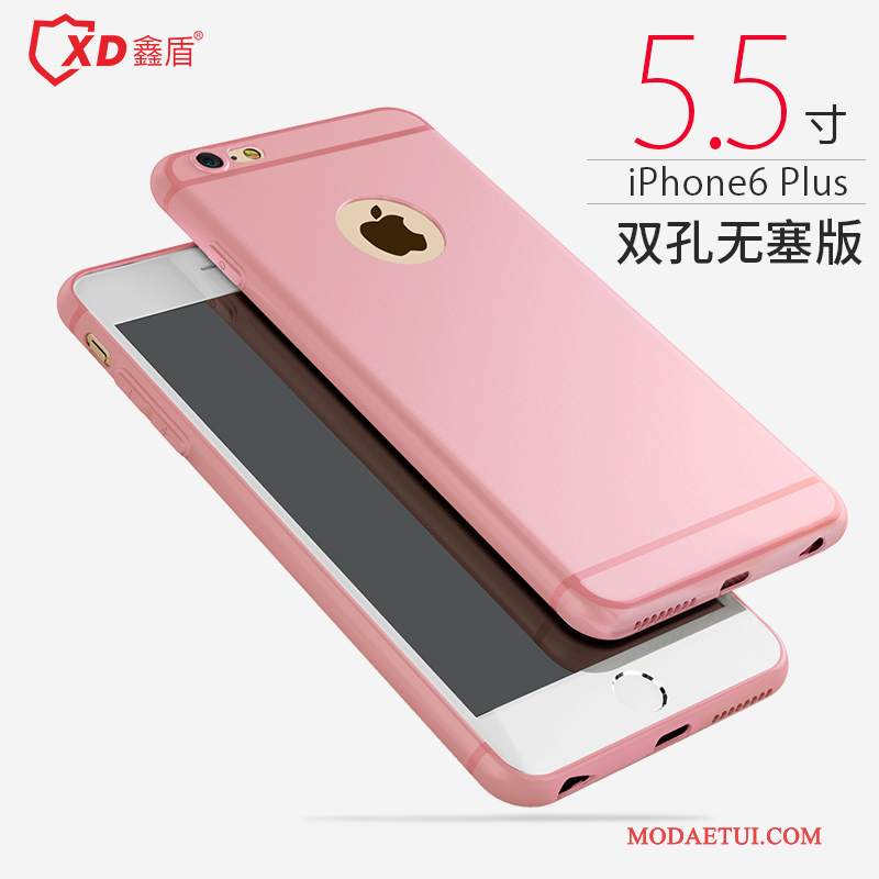 Futerał iPhone 6/6s Plus Miękki Nubukuna Telefon, Etui iPhone 6/6s Plus Silikonowe Proste Żółty