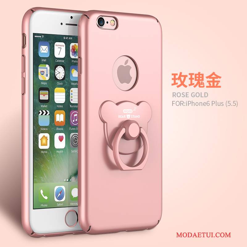 Futerał iPhone 6/6s Plus Wspornik Anti-fall Różowe, Etui iPhone 6/6s Plus Torby Na Telefon Nubuku