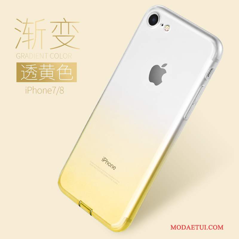 Futerał iPhone 7 Kreatywne Kolor Gradientuna Telefon, Etui iPhone 7 Miękki Przezroczysty