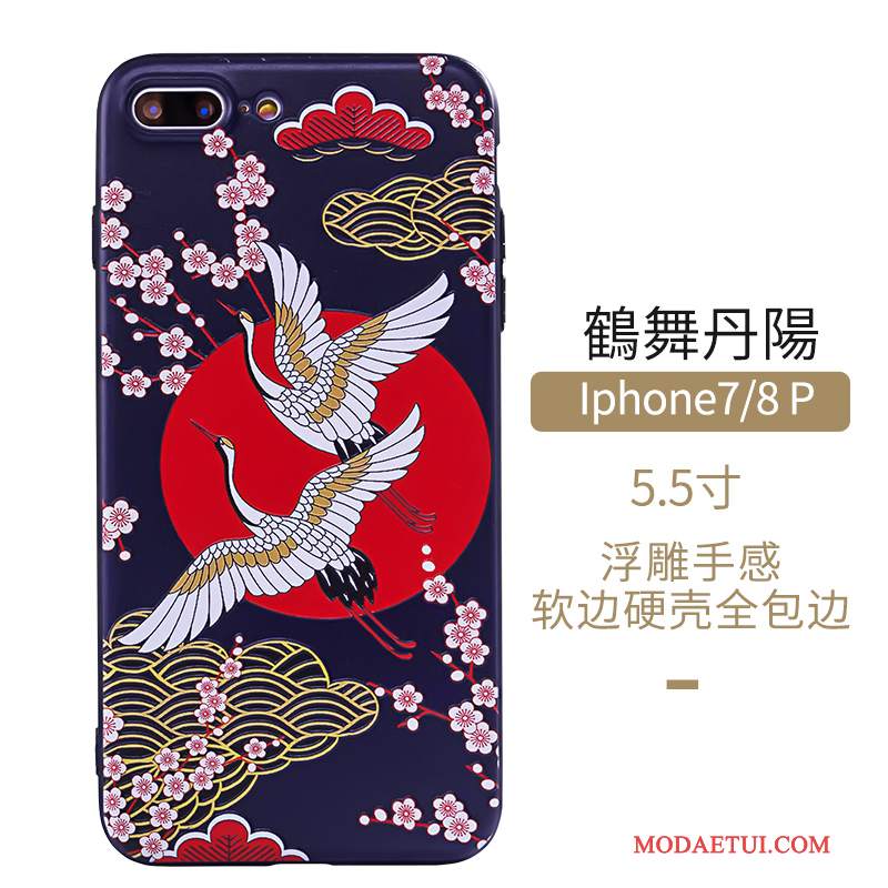 Futerał iPhone 7 Plus Kolor Na Telefon Wiatr, Etui iPhone 7 Plus Ochraniacz Sztuka Chiński Styl