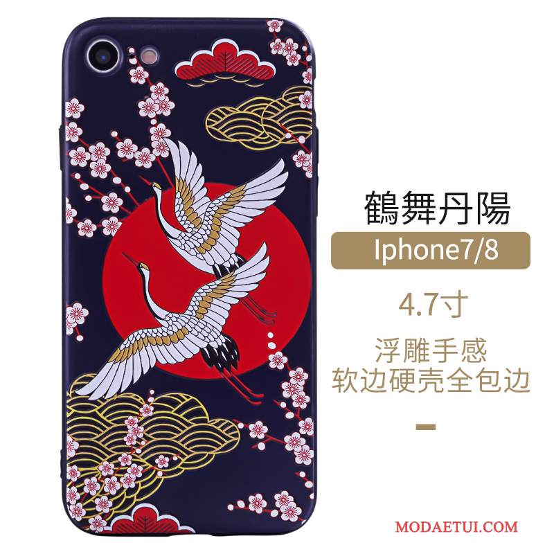 Futerał iPhone 8 Kolor Wiatr Sztuka, Etui iPhone 8 Ochraniacz Chiński Stylna Telefon
