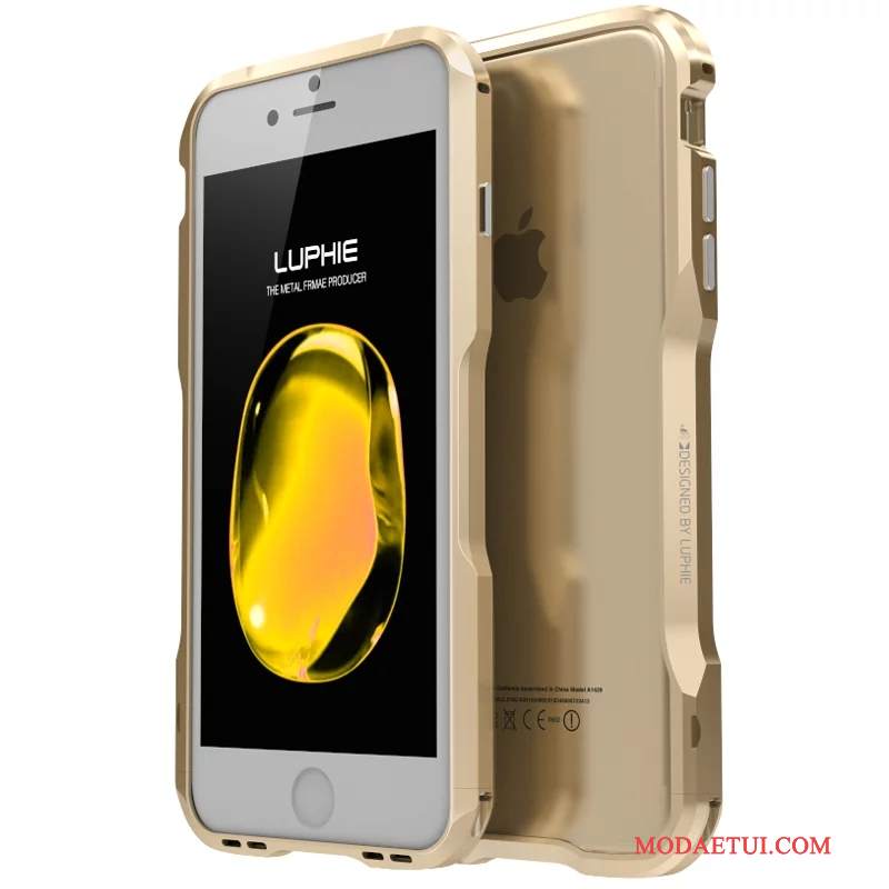 Futerał iPhone 8 Metal Granica Trudno, Etui iPhone 8 Ochraniacz Anti-fallna Telefon