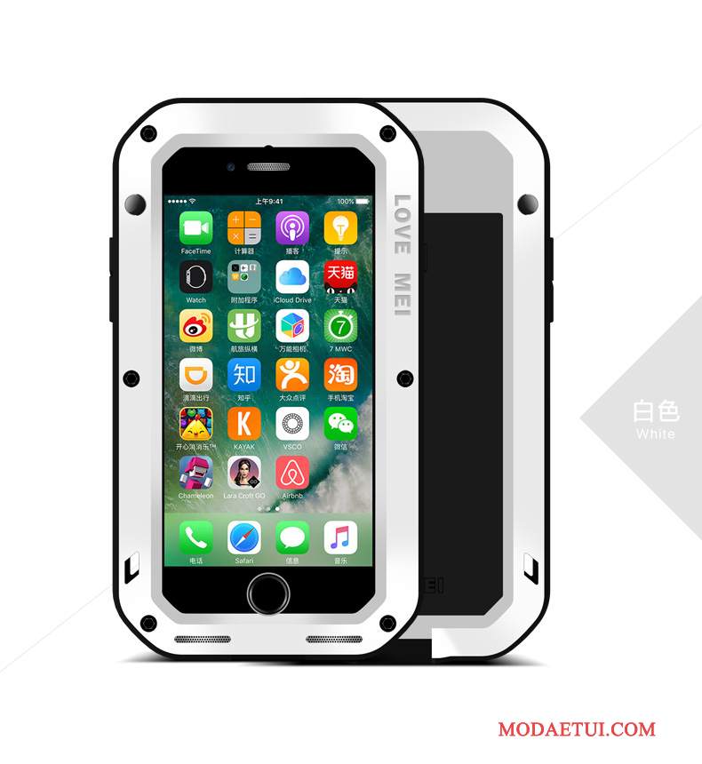 Futerał iPhone 8 Plus Metal Outdoor Anti-fall, Etui iPhone 8 Plus Ochraniacz Dekompresjana Telefon