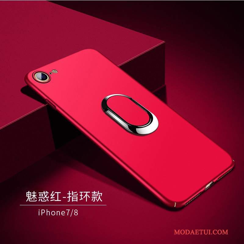 Futerał iPhone 8 Plus Miękki Tendencja Nubuku, Etui iPhone 8 Plus Silikonowe Czerwonyna Telefon