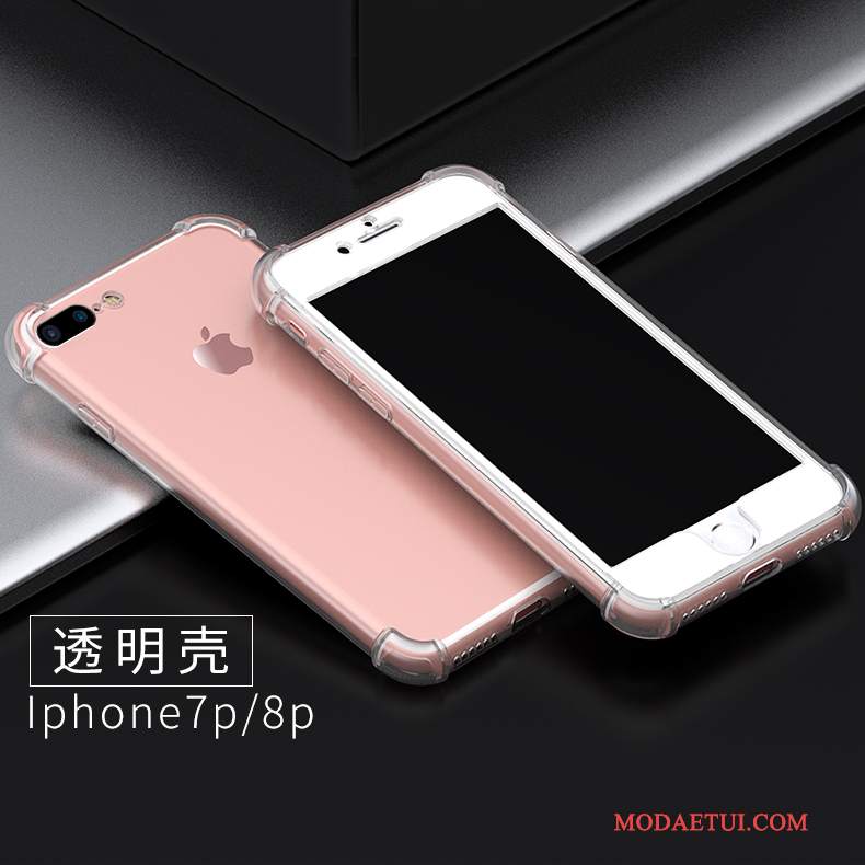 Futerał iPhone 8 Plus Torby Balonna Telefon, Etui iPhone 8 Plus Silikonowe Anti-fall Różowe
