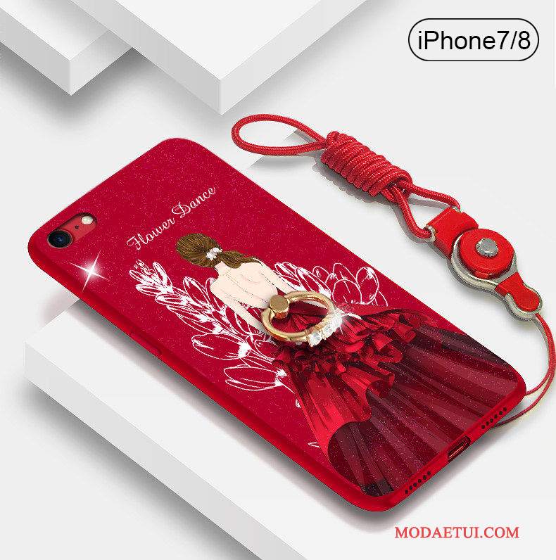 Futerał iPhone 8 Plus Torby Nowy Czerwony, Etui iPhone 8 Plus Silikonowe Na Telefon Modna Marka