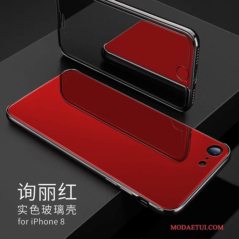 Futerał iPhone 8 Torby Czerwony Modna Marka, Etui iPhone 8 Nowy Szkło