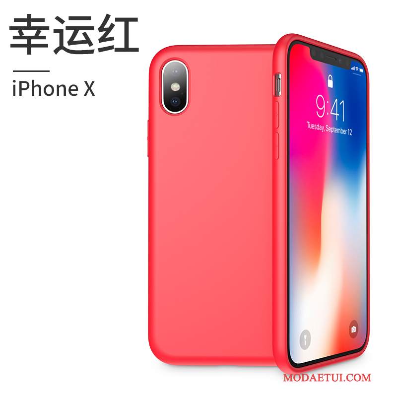 Futerał iPhone X Torby Modna Marka Nowy, Etui iPhone X Silikonowe Różowena Telefon