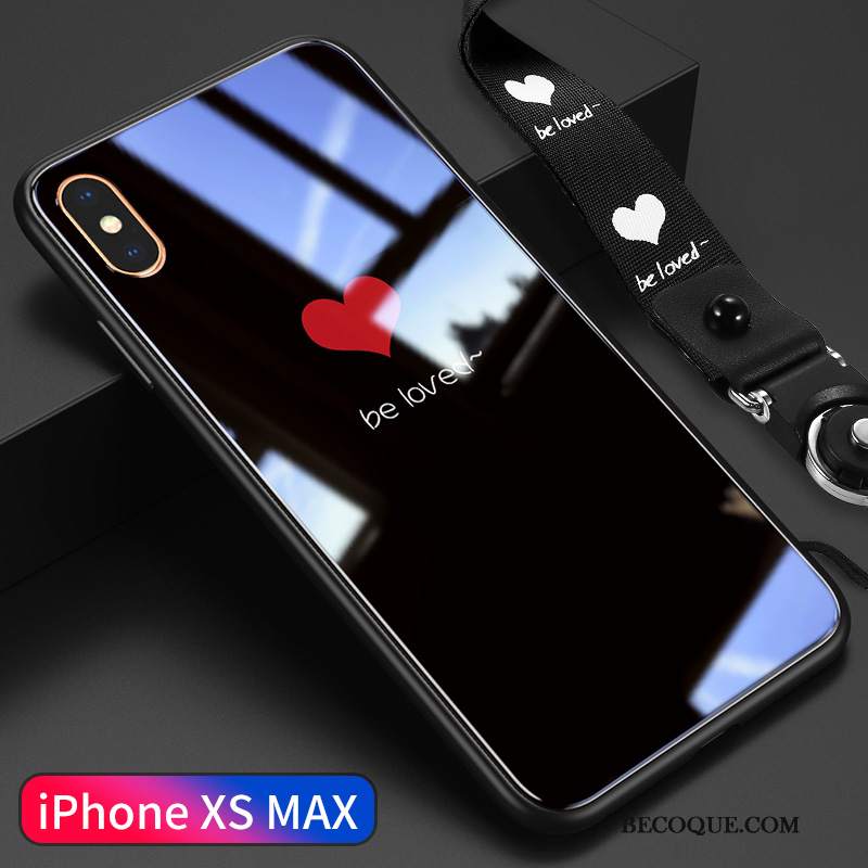 Futerał iPhone Xs Max Kreatywne Nowy Zakochani, Etui iPhone Xs Max Ochraniacz Biały Super