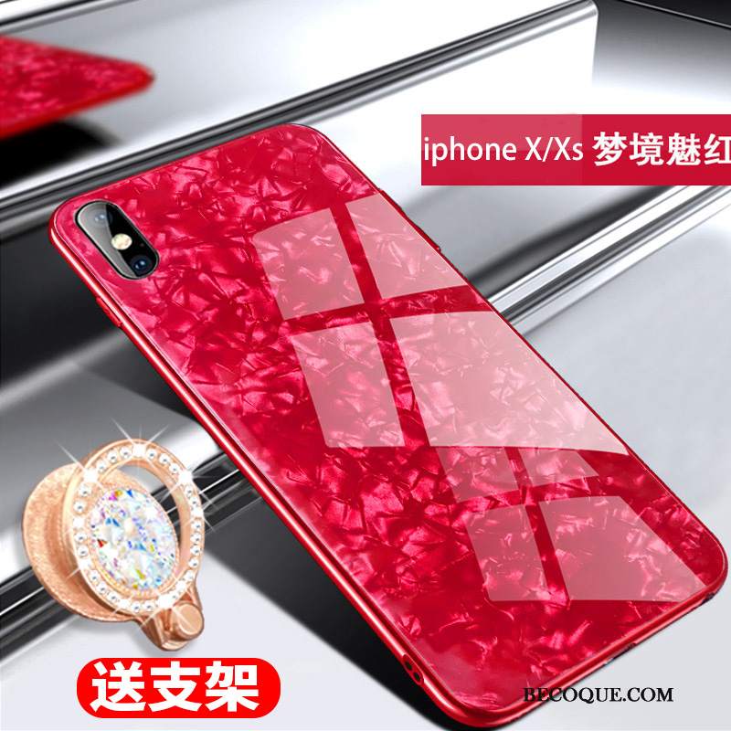 Futerał iPhone Xs Torby Modna Marka Różowe, Etui iPhone Xs Kreatywne Anti-fall Nowy
