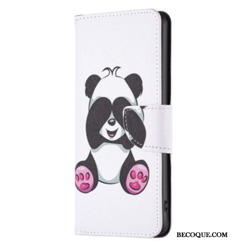 Etui Folio do Poco X5 5G Moja Panda