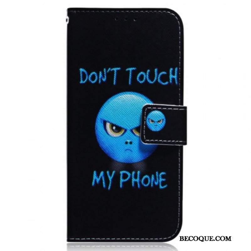 Etui Folio do Samsung Galaxy M33 5G Telefon Z Emotikonami