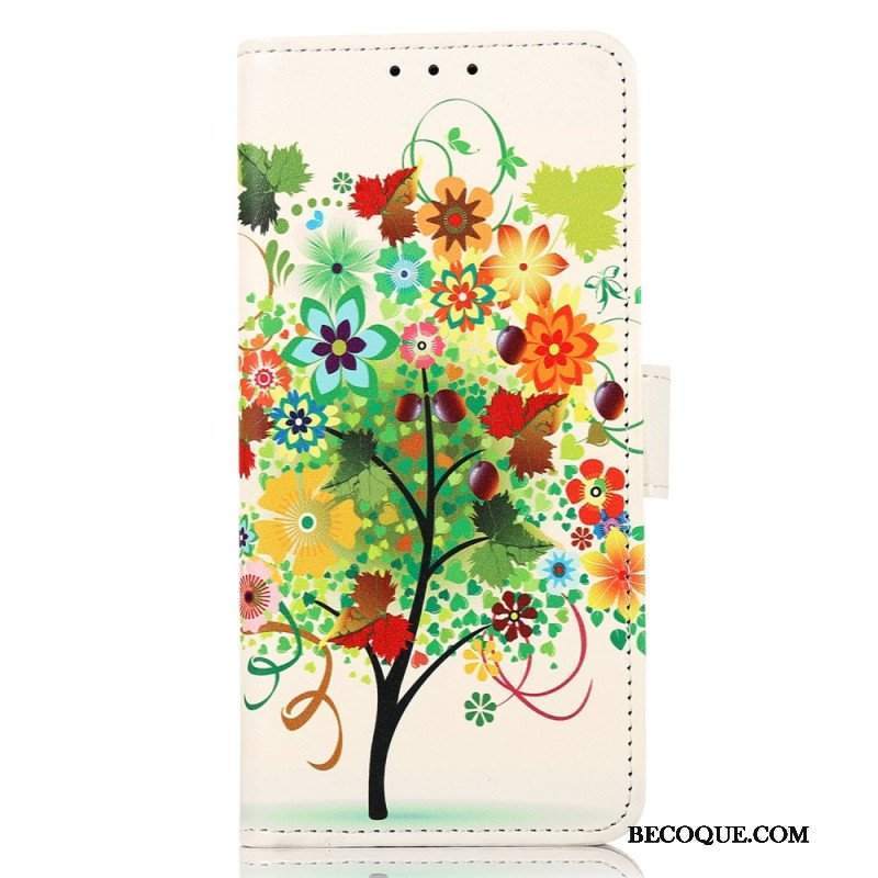 Etui Folio do Samsung Galaxy M53 5G Kwitnące Drzewo