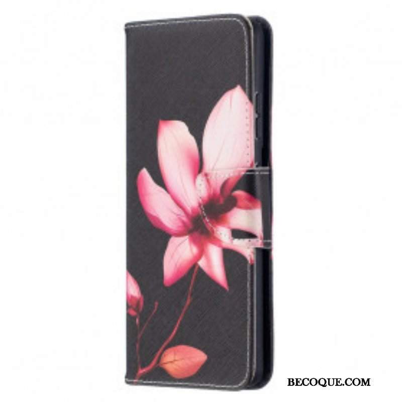 Etui Folio do Samsung Galaxy S21 Ultra 5G Różowy Kwiat