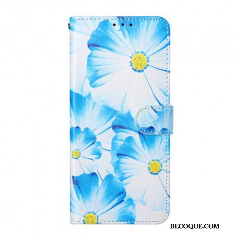 Etui Folio do Samsung Galaxy S21 Ultra 5G Szalone Kwiaty