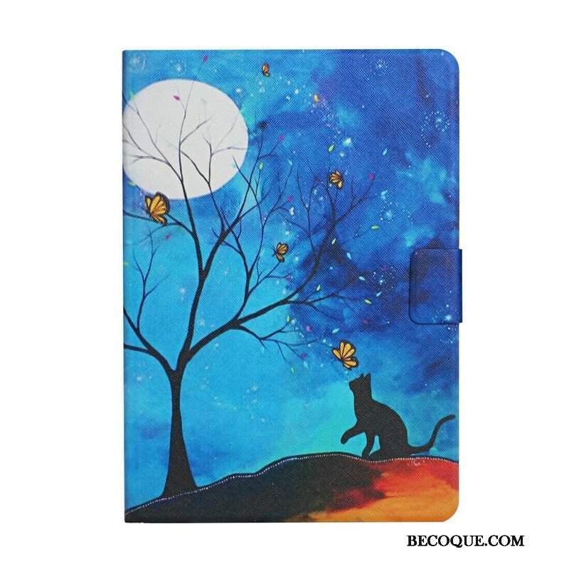 Etui Folio do Samsung Galaxy Tab A7 Lite Drzewo Do Księżyca I Słońca