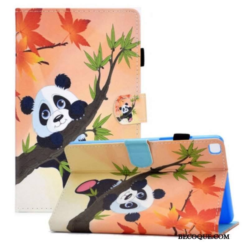 Etui Folio do Samsung Galaxy Tab A7 Lite Śliczna Panda