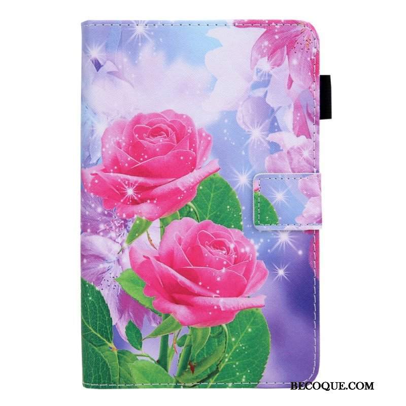 Etui Folio do Samsung Galaxy Tab A8 (2021) Kwiaty Marzeń