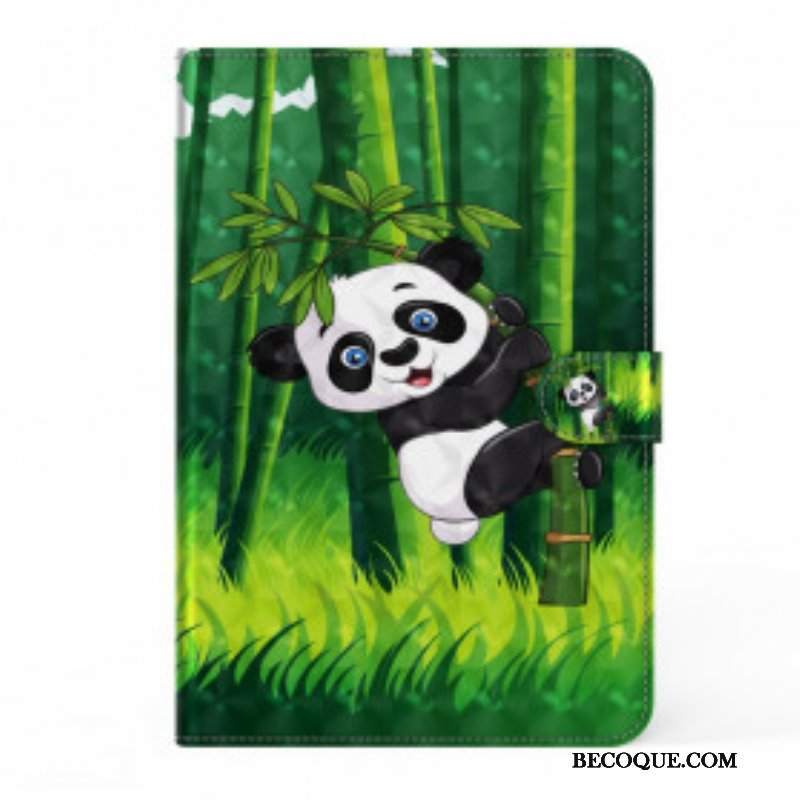 Etui Folio do Samsung Galaxy Tab S8 / Tab S7 Panda Ze Sztucznej Skóry