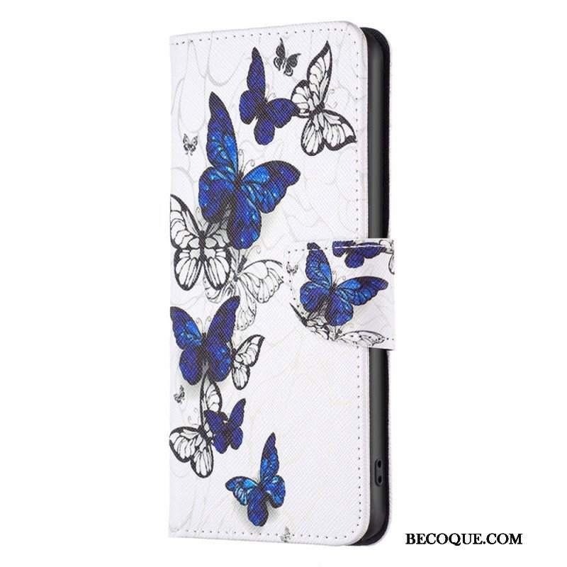 Etui Folio do Xiaomi 13 Pro Kolorowe Motyle