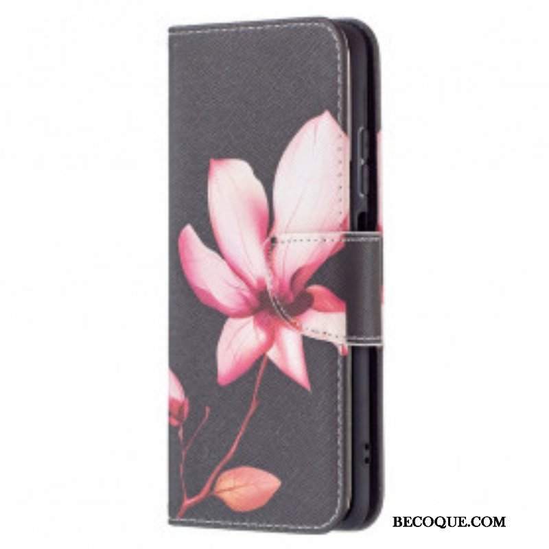 Etui Folio do Xiaomi Redmi Note 10 / 10S Różowy Kwiat