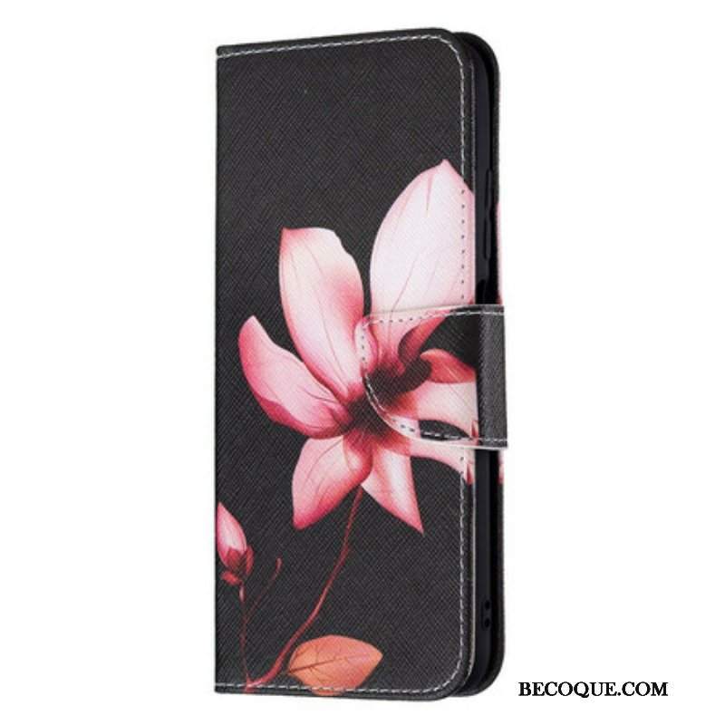 Etui Folio do Xiaomi Redmi Note 10 5G Różowy Kwiat