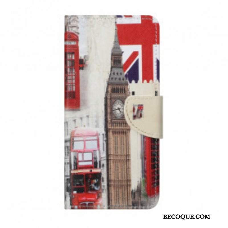 Etui Folio do Xiaomi Redmi Note 10 Pro Życie W Londynie