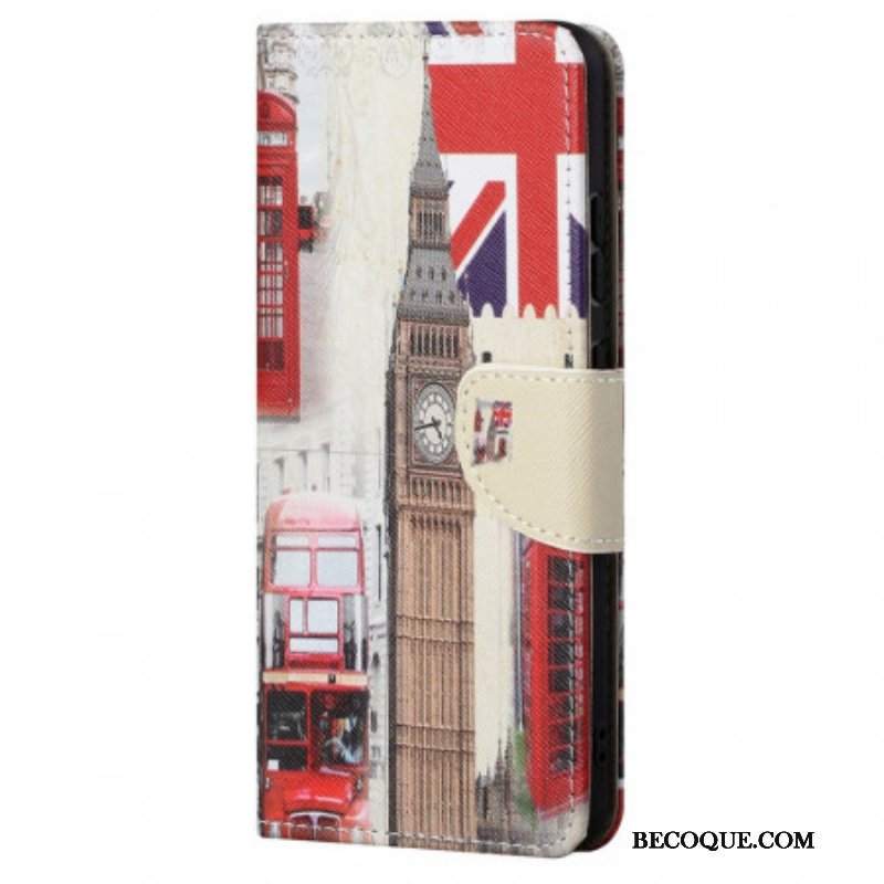 Etui Folio do Xiaomi Redmi Note 11 / 11S Życie W Londynie