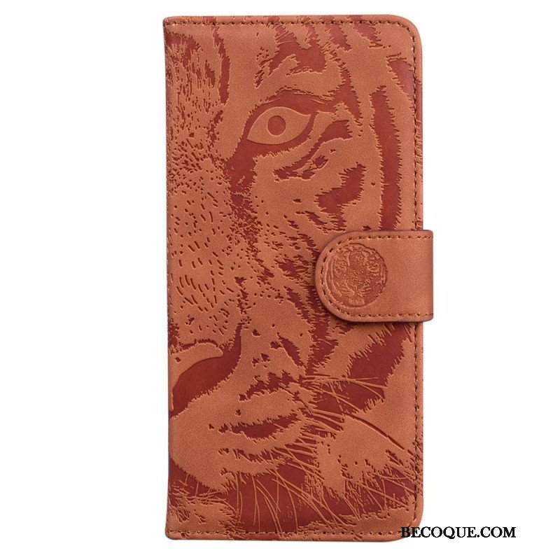 Etui Folio do Xiaomi Redmi Note 12 4G Ślad Tygrysa