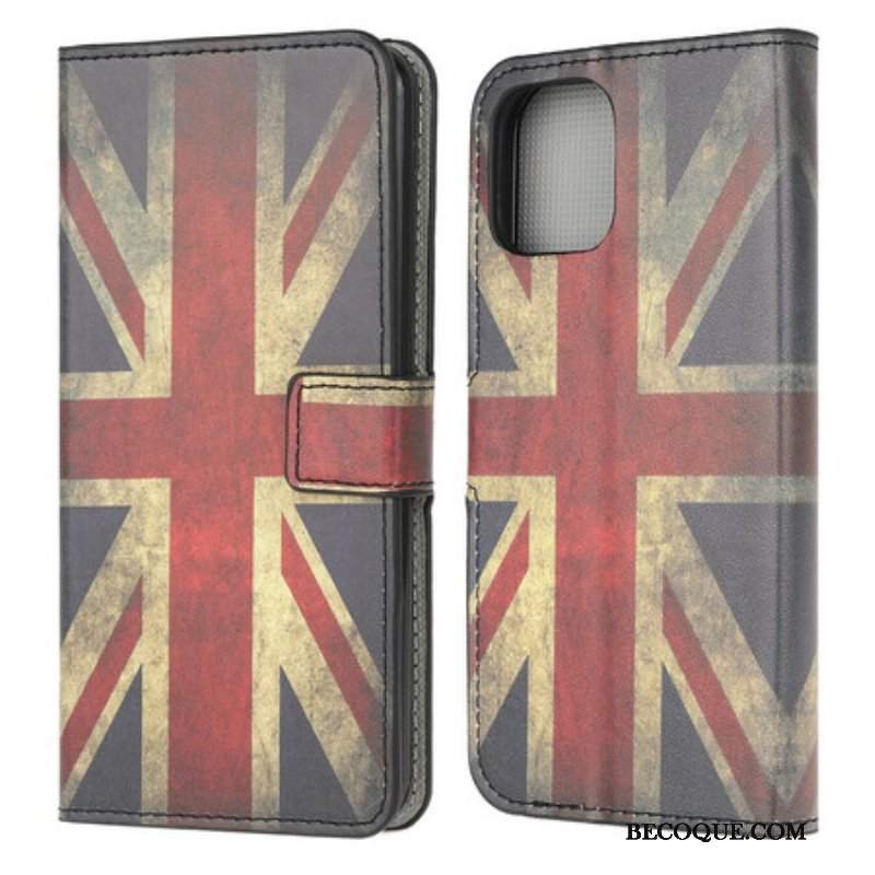 Etui Folio do iPhone 13 Mini Flaga Anglii