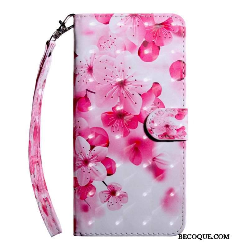Etui Na Telefon Pokrowce do OnePlus 10 Pro 5G Kwiatowy Z Paskiem