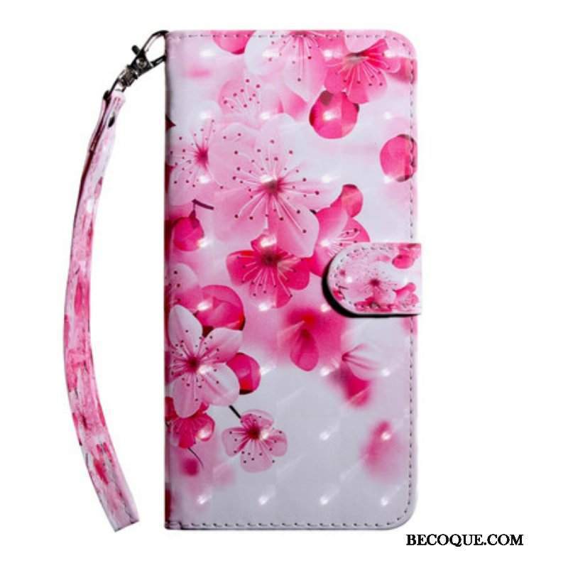 Etui Na Telefon Pokrowce do Samsung Galaxy S21 5G Różowe Kwiaty