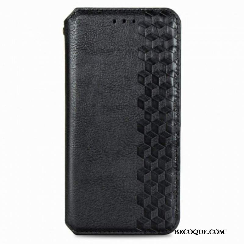 Etui Na Telefon do Samsung Galaxy A51 5G Etui Folio Skórzany Efekt Diamentowej Tekstury