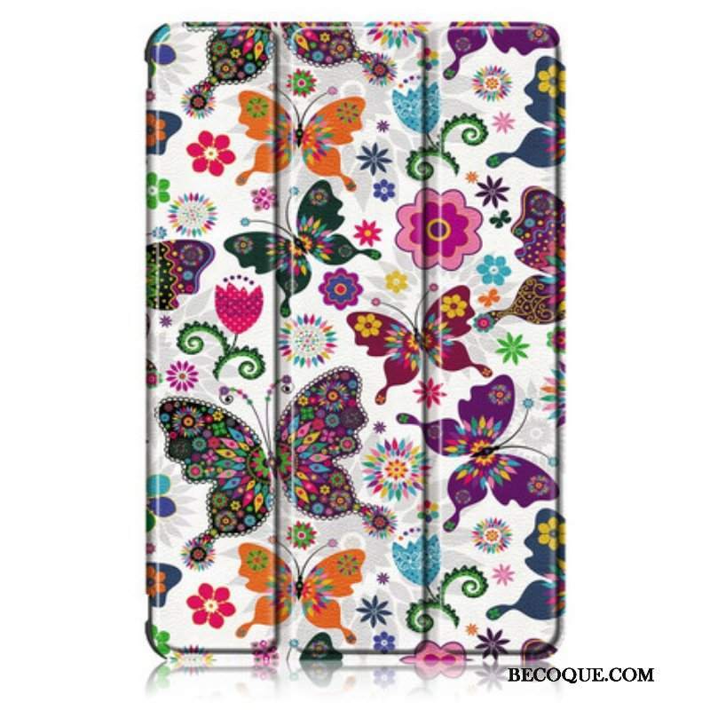 Etui Na Telefon do Samsung Galaxy Tab S8 / Tab S7 Ulepszone Motyle I Kwiaty