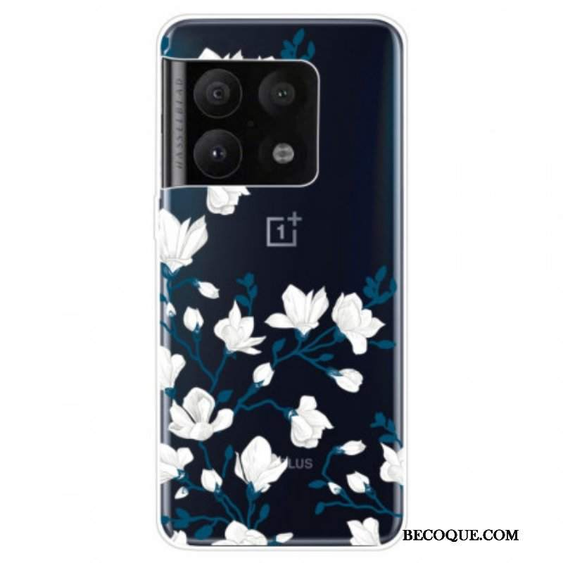 Etui do OnePlus 10 Pro 5G Białe Kwiaty