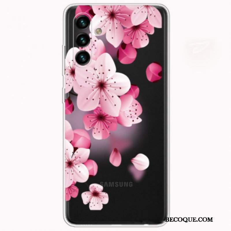 Etui do Samsung Galaxy A13 5G / A04s Małe Różowe Kwiaty