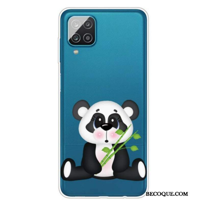 Etui do Samsung Galaxy M12 / A12 Bezszwowa Smutna Panda