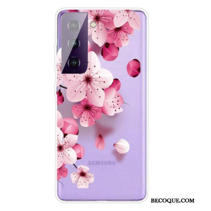 Etui do Samsung Galaxy S21 Plus 5G Małe Różowe Kwiaty