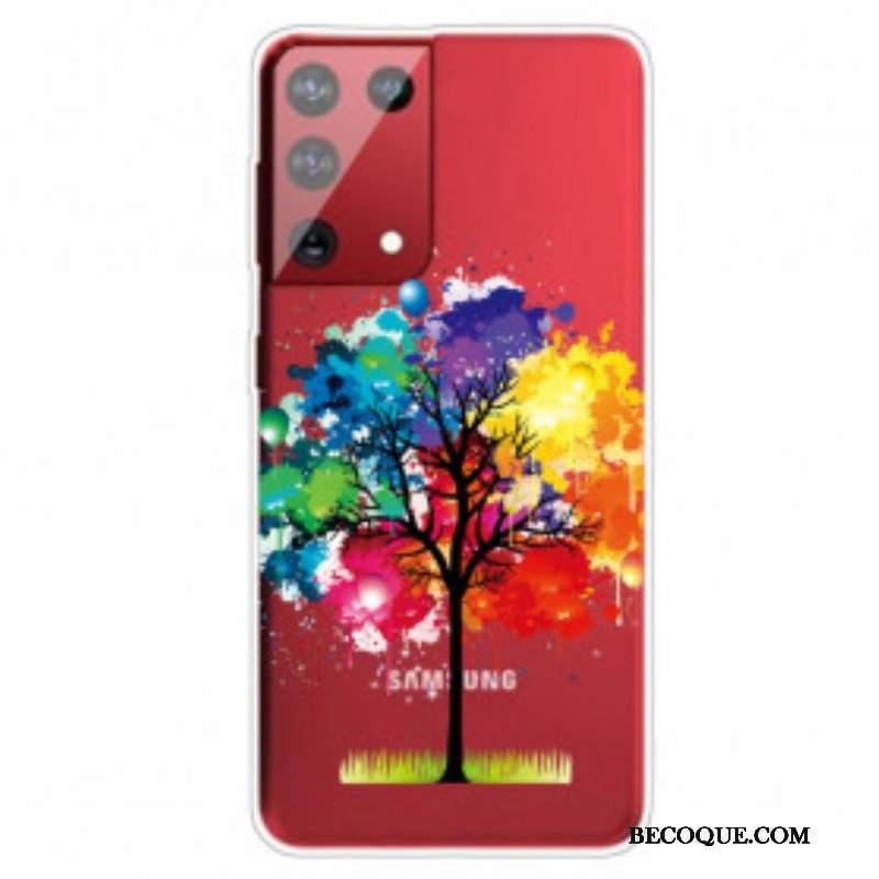 Etui do Samsung Galaxy S21 Ultra 5G Akwarela Drzewo