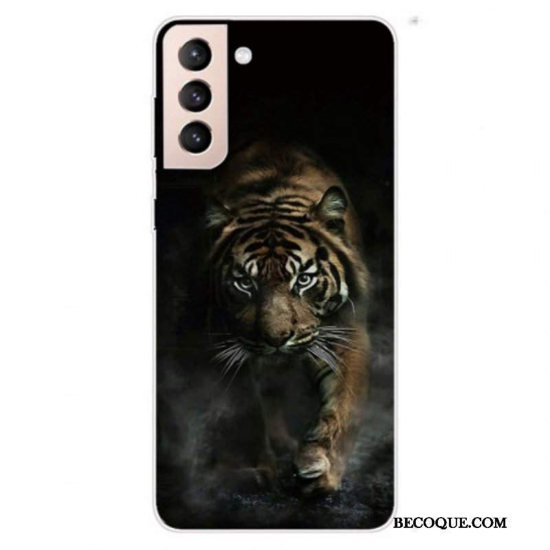 Etui do Samsung Galaxy S22 5G Elastyczny Tygrys
