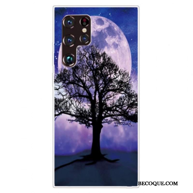 Etui do Samsung Galaxy S22 Ultra 5G Drzewo I Księżyc