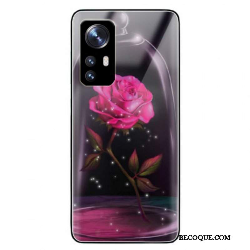 Etui do Xiaomi 12 / 12X Magiczne Różowe Szkło Hartowane