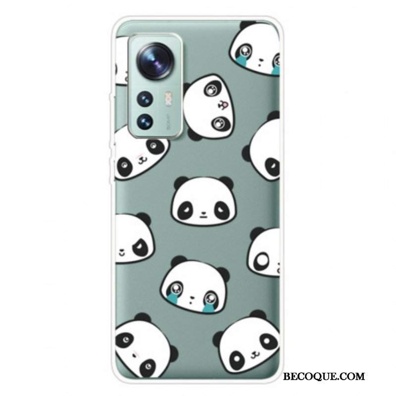 Etui do Xiaomi 12 Pro Głowy Pandy