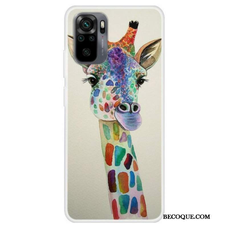 Etui do Xiaomi Redmi Note 10 / 10S Kolorowa Żyrafa