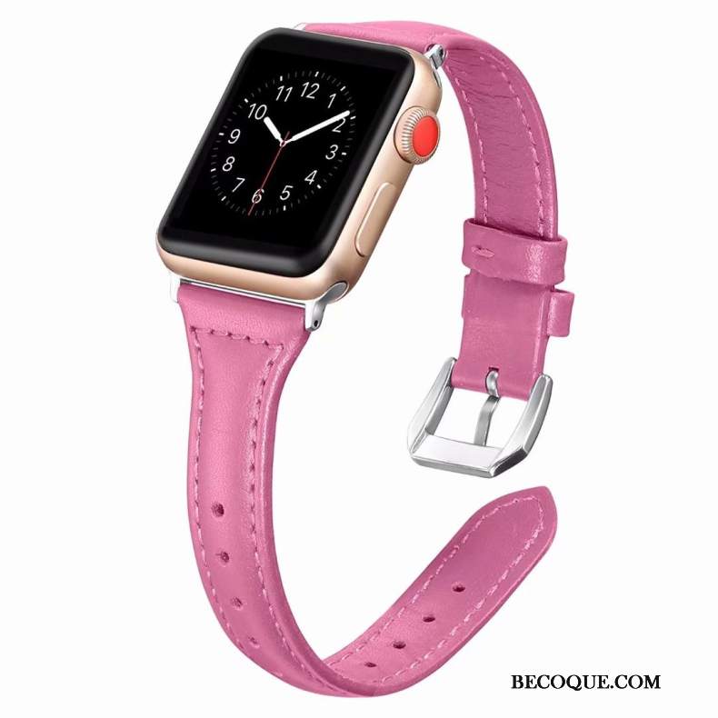 Futerał Apple Watch Series 2 Skóra Dobrze Różowe, Etui Apple Watch Series 2