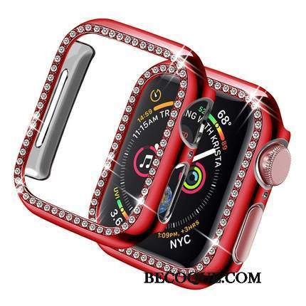 Futerał Apple Watch Series 3 Torby Trudno Czerwony, Etui Apple Watch Series 3 Kryształkami Anti-fall Akcesoria