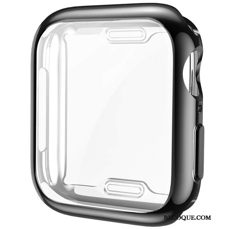 Futerał Apple Watch Series 4 Silikonowe Cienkie Czarny, Etui Apple Watch Series 4 Torby Poszycie Filmy