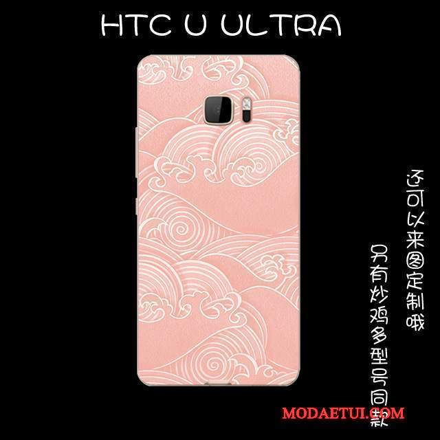Futerał Htc U Ultra Silikonowe Różowe Piękny, Etui Htc U Ultra Vintage Anti-fallna Telefon