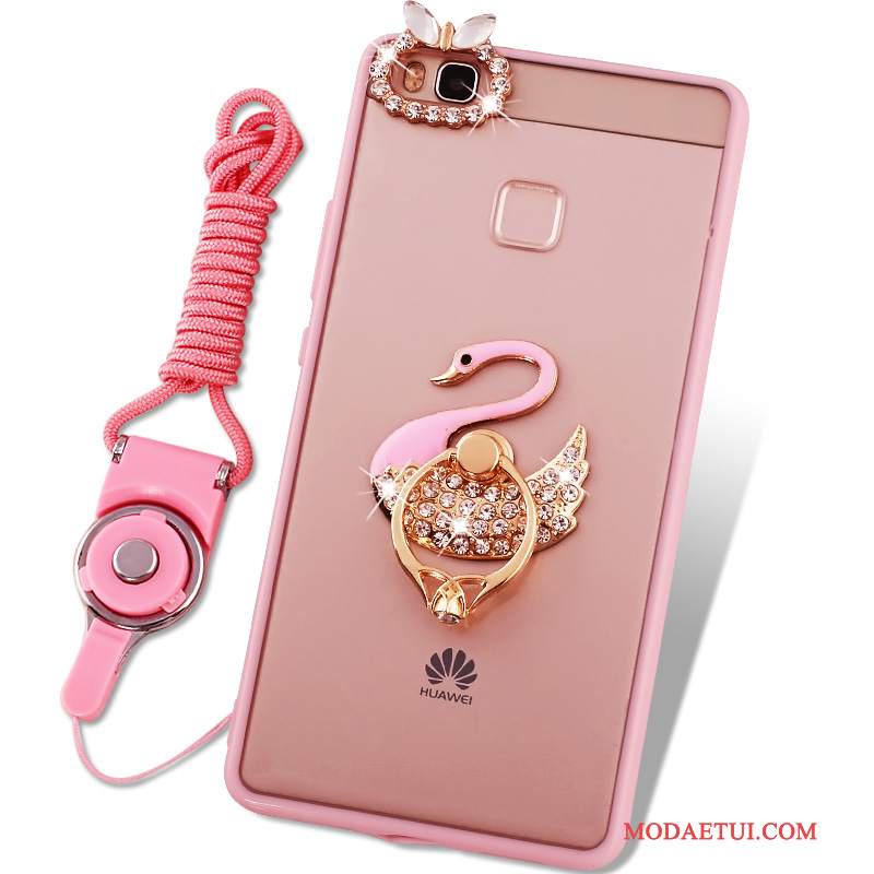 Futerał Huawei G9 Lite Miękki Młodzieżna Telefon, Etui Huawei G9 Lite Silikonowe Różowe Wiszące Ozdoby