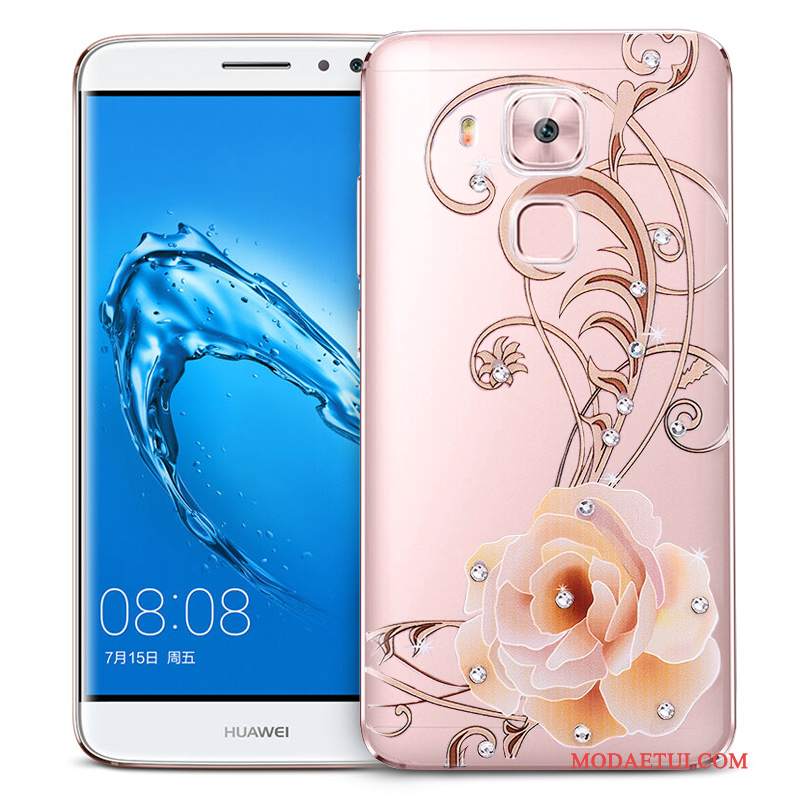 Futerał Huawei G9 Plus Silikonowe Anti-fallna Telefon, Etui Huawei G9 Plus Miękki Różowe Wiszące Ozdoby